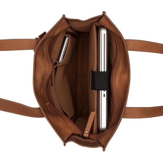 BURKELY Michelle Dames Shopper - 13,3 inch Laptoptas - Cognac