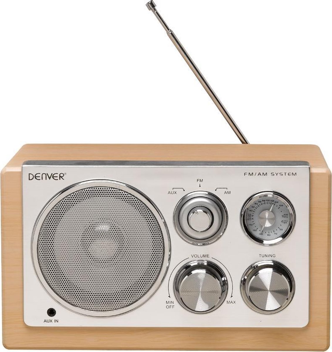 Denver TR-61 - Retro FM radio - Hout