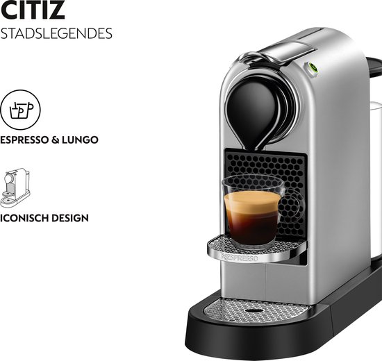 Krups XN741B CitiZ Nespresso Koffiezetapparaat Zilver