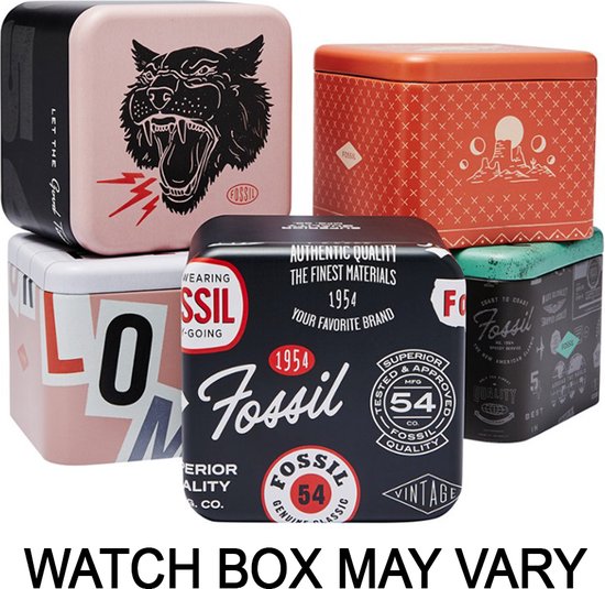 Fossil RAQUEL ES5303 Dames Horloge 23 mm - Bruin