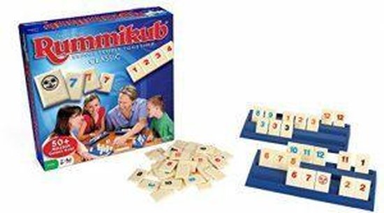 Rummikub, Tile game, Number tiles, Blue box, Family game