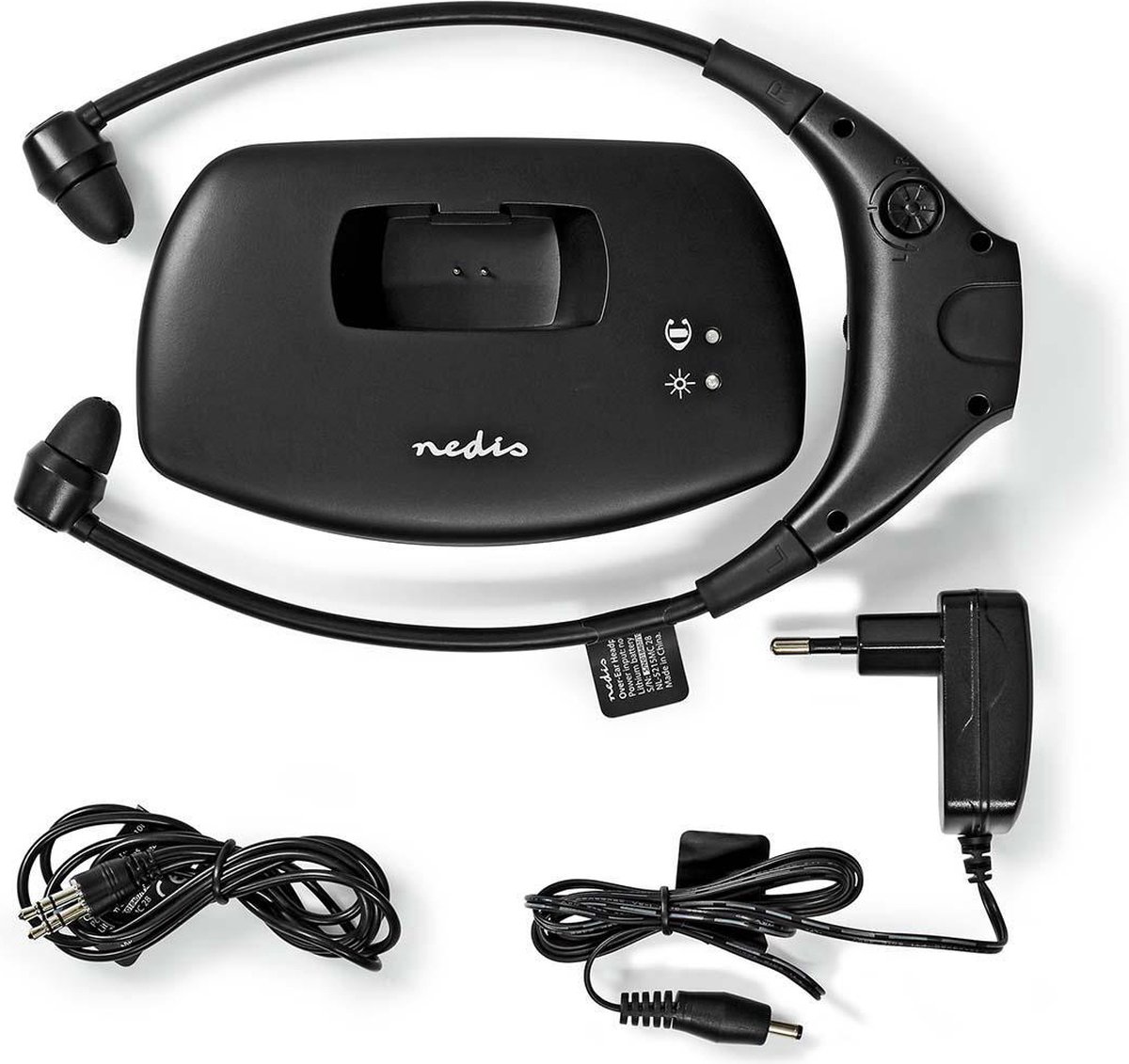 Nedis Draadloze TV-Koptelefoon - RF - In-Ear - Maximale batterijduur: 4.5 uur - 35 m - Digitale Audi