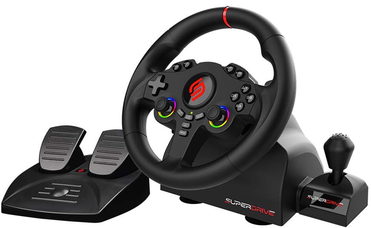 gaming, stuurwiel, pedaal, gasstation, joystick