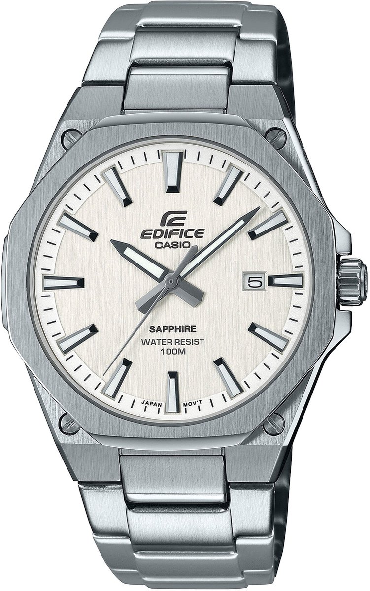 horloge, casio, staal, roestvrij, analoged