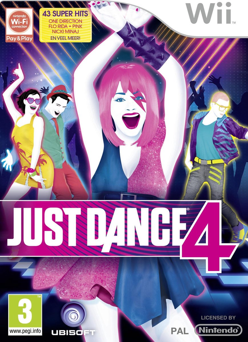 Just Dance 4, Wii spel, Dans game, Pal, Ubisoft