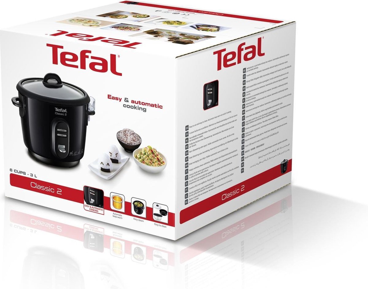 Tefal Classic Zwart RK1028 - Rijstkoker - Warmhoudfunctie