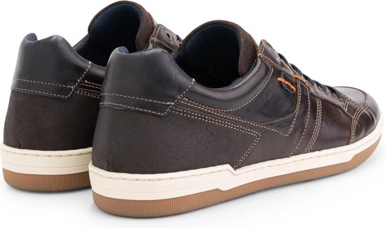 NoGRZ M.Breuer - maat 41- Leren herensneakers - Veterschoenen mannen - Donkerbruin Leer