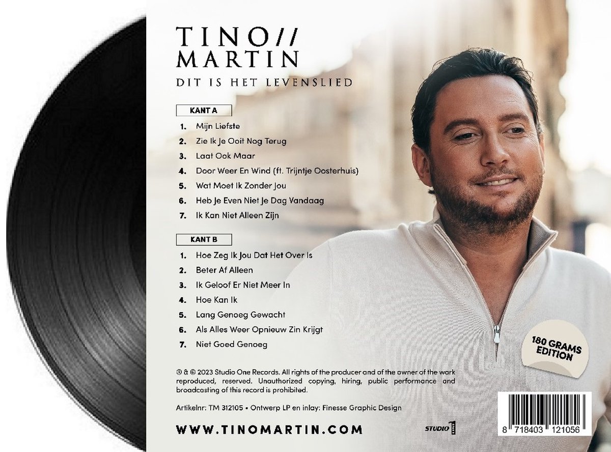 Tino Martin - Dit is het levenslied (LP)