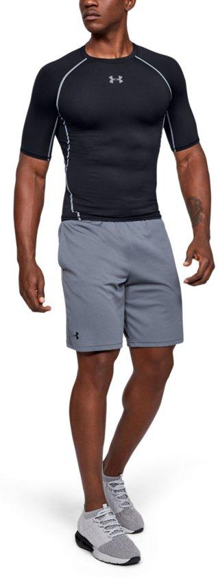Under Armour  - Maat M - HG Armour SS Heren Sportshirt - Zwart