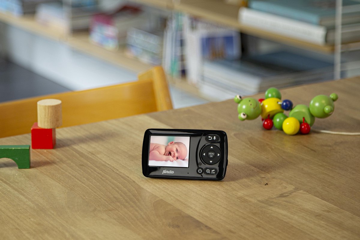 Alecto DVM71BK - Babyfoon met camera - scherm - Zwart