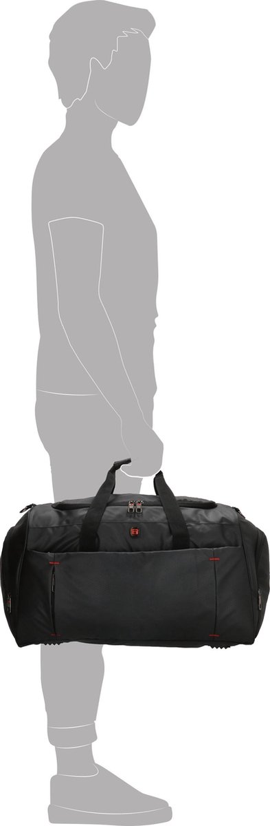 Enrico Benetti Northern 47222 sportieve business sporttas reistas - Zwart