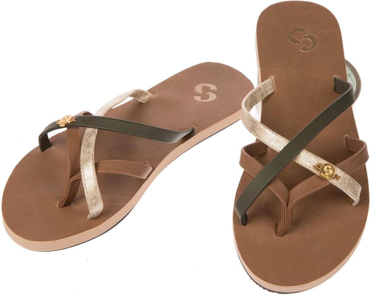 SINNER Coral - Maat 37 - Dames Slippers - Lichtbruin