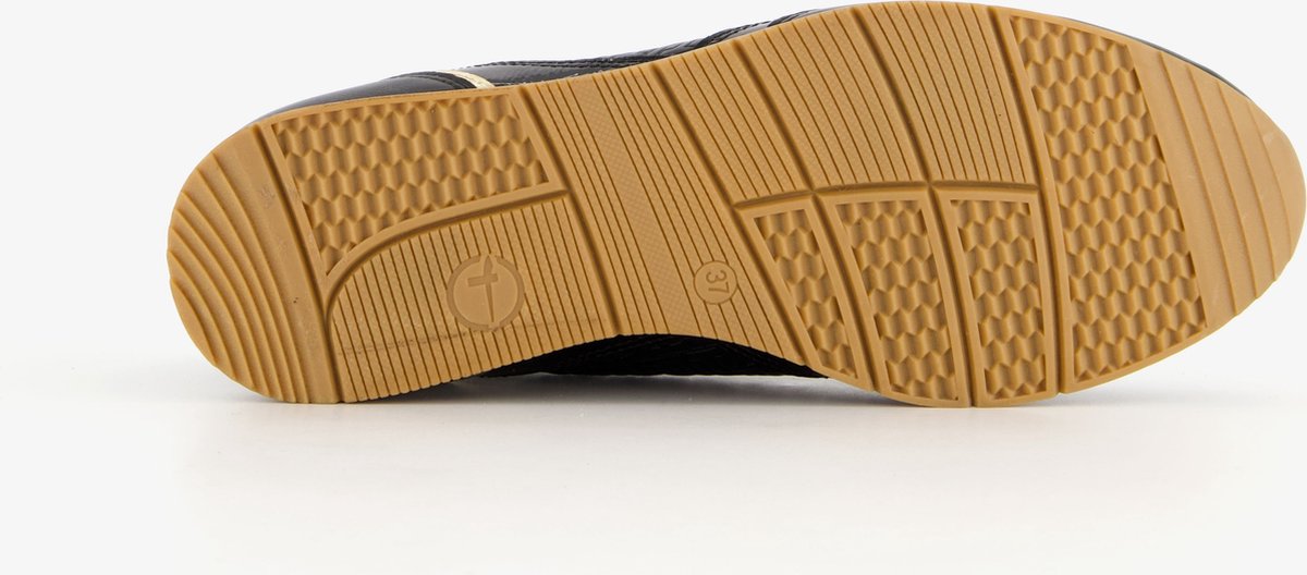 sneaker, hiel, bruine zool, rubberzool, zool sole