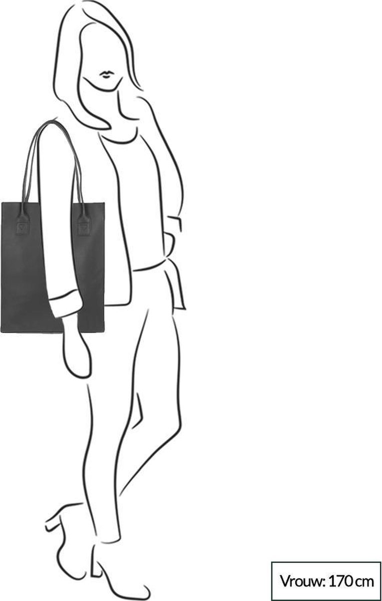 DSTRCT Riverside Dames Shopper - Zwart