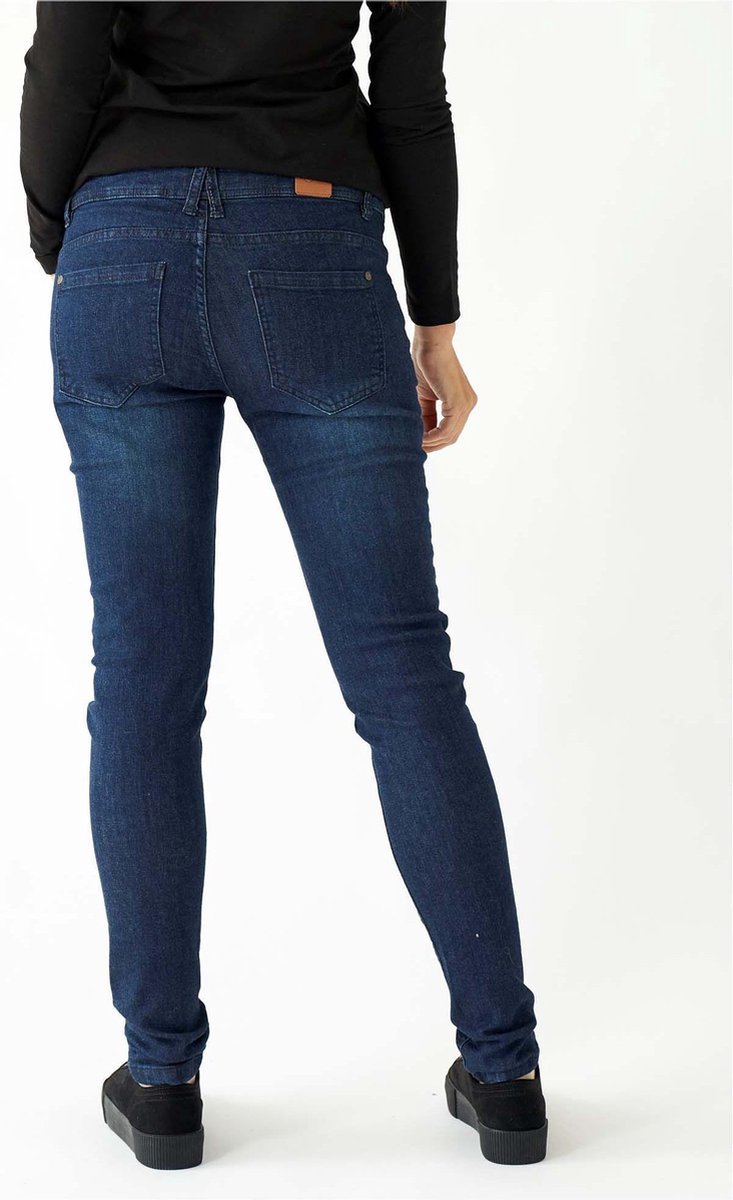 Prénatal - W28 X L32 - Zwangerschapsbroek - Skinny Fit - Donkerblauw Denim