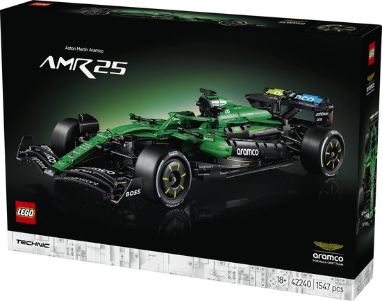 LEGO Technic Aston Martin Aramco AMR25 F1 Auto Bouwpakket voor Volwassenen met Modelauto 42240