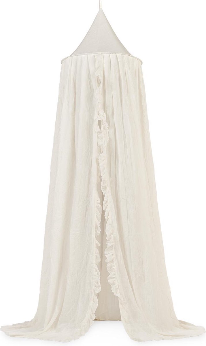 Jollein - Baby Klamboe Vintage Ruffle (Ivory) - Katoen - Polyester - Baby Sluier, Bed Hemeltje - 245cm