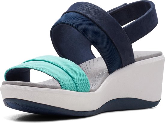 Clarks Step Cali Muir - maat 39 - Navy Combi - Vrouwen