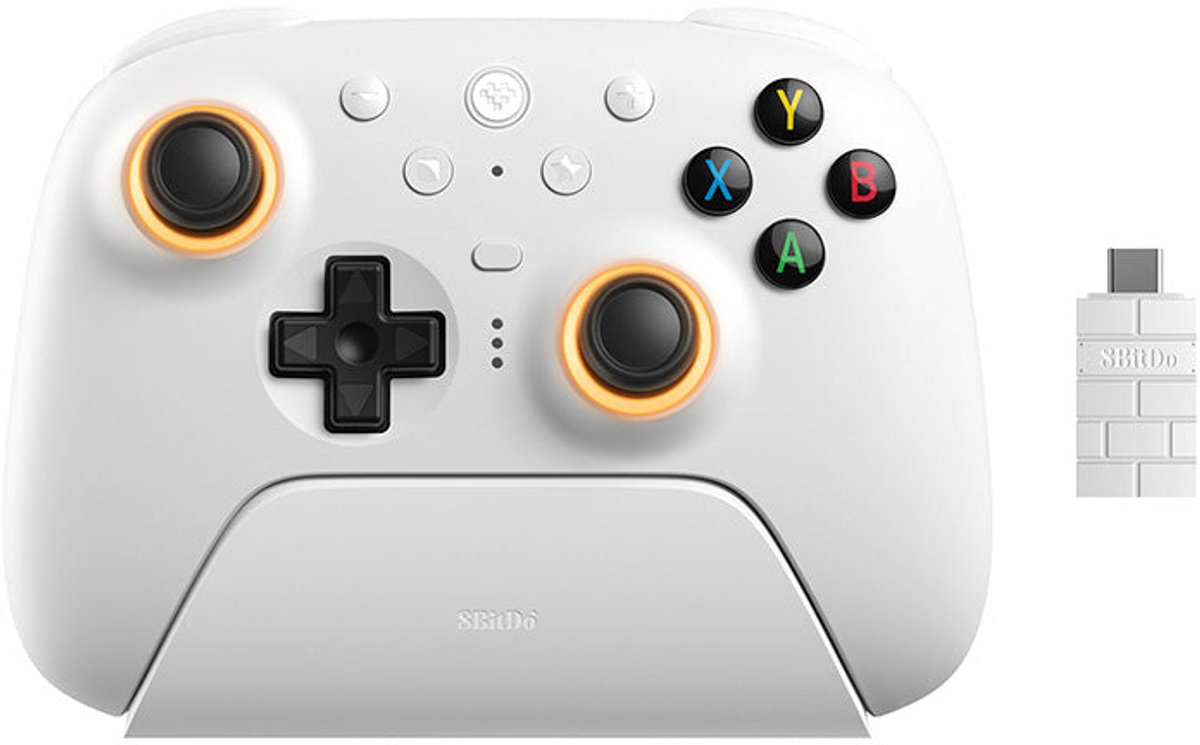 Gamepad, Controller, Wireless, White, X input