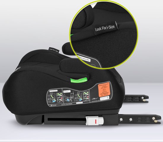 Lionelo Luuk FIX - Zitverhoger - ISOFIX - i-Size - Autostoel Booster - 22-36kg, 125-150 cm