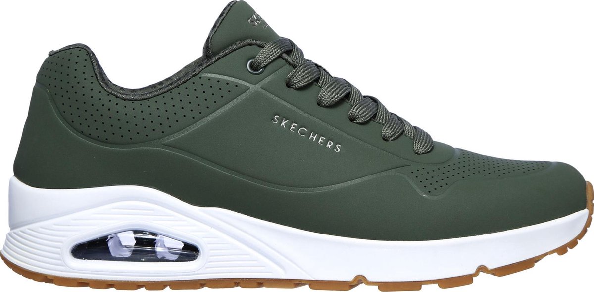 Skechers UNO - maat 43-  - STAND ON AIR Heren Sneakers - Olive