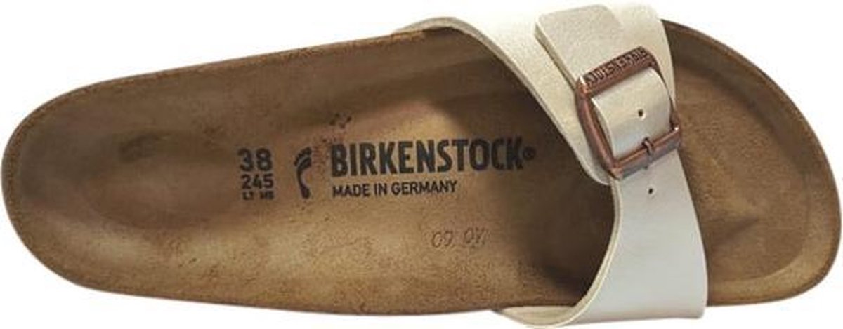 Birkenstock - maat 38 - Madrid Dames Slippers Small fit  - White
