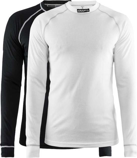 Craft - maat L - Active 2-Pack Tops Thermoshirt Heren - Black/White