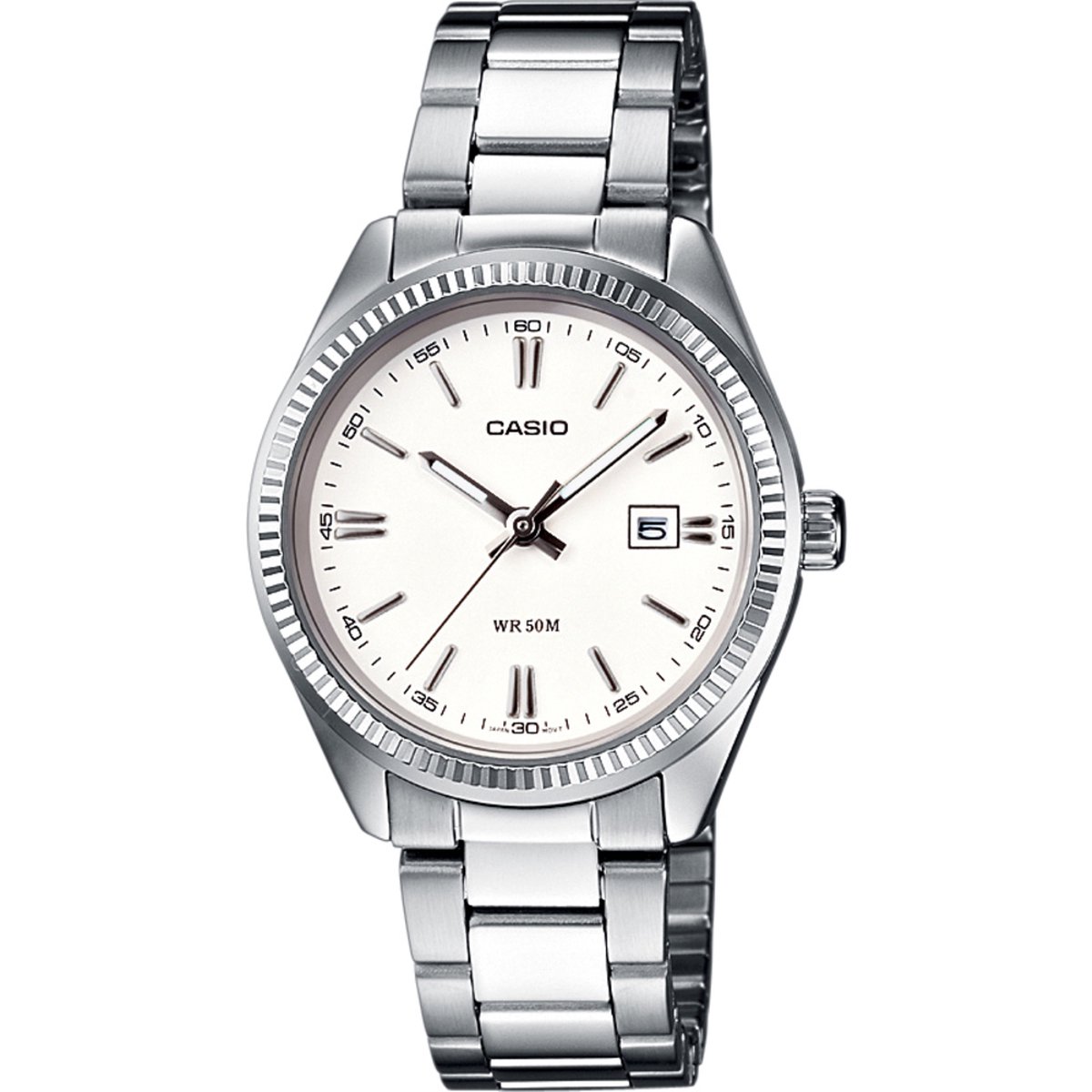 Casio LTP 1302PD 7A1VEG Dames horloge zilver-30 mm