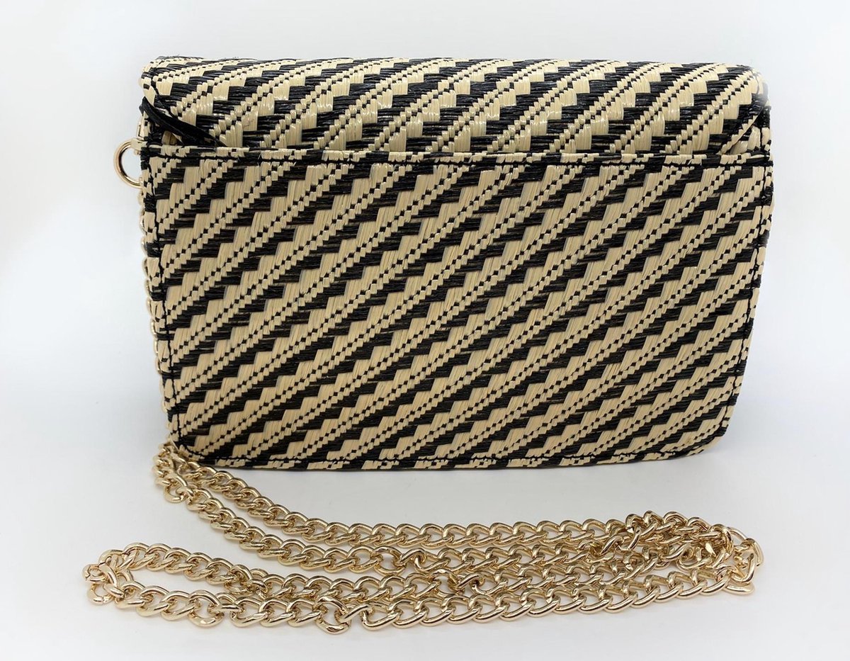 Valentino Bags Amanda Dames Crossbodytas - Zwart/Ecru