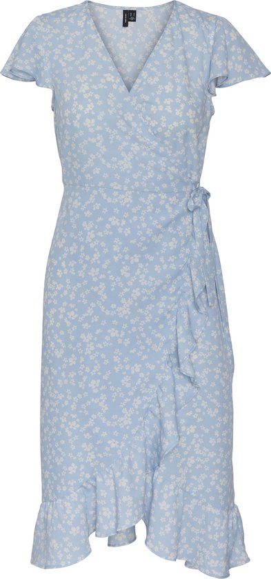 Vero Moda Maat XL  VMNIL C/S FRILL WRAP DRESS WVN LCS Dames Jurk