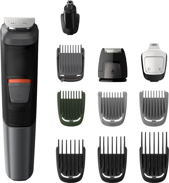 dgmoutlet-nl-Philips-MULTIGROOM-Series-5000-MG573018-tondeuse-a-cheveux-Noir-Gris-aanbieding-sale-korting-1 Philips MULTIGROOM Series 5000 MG5730/18 tondeuse à cheveux Noir, Gris