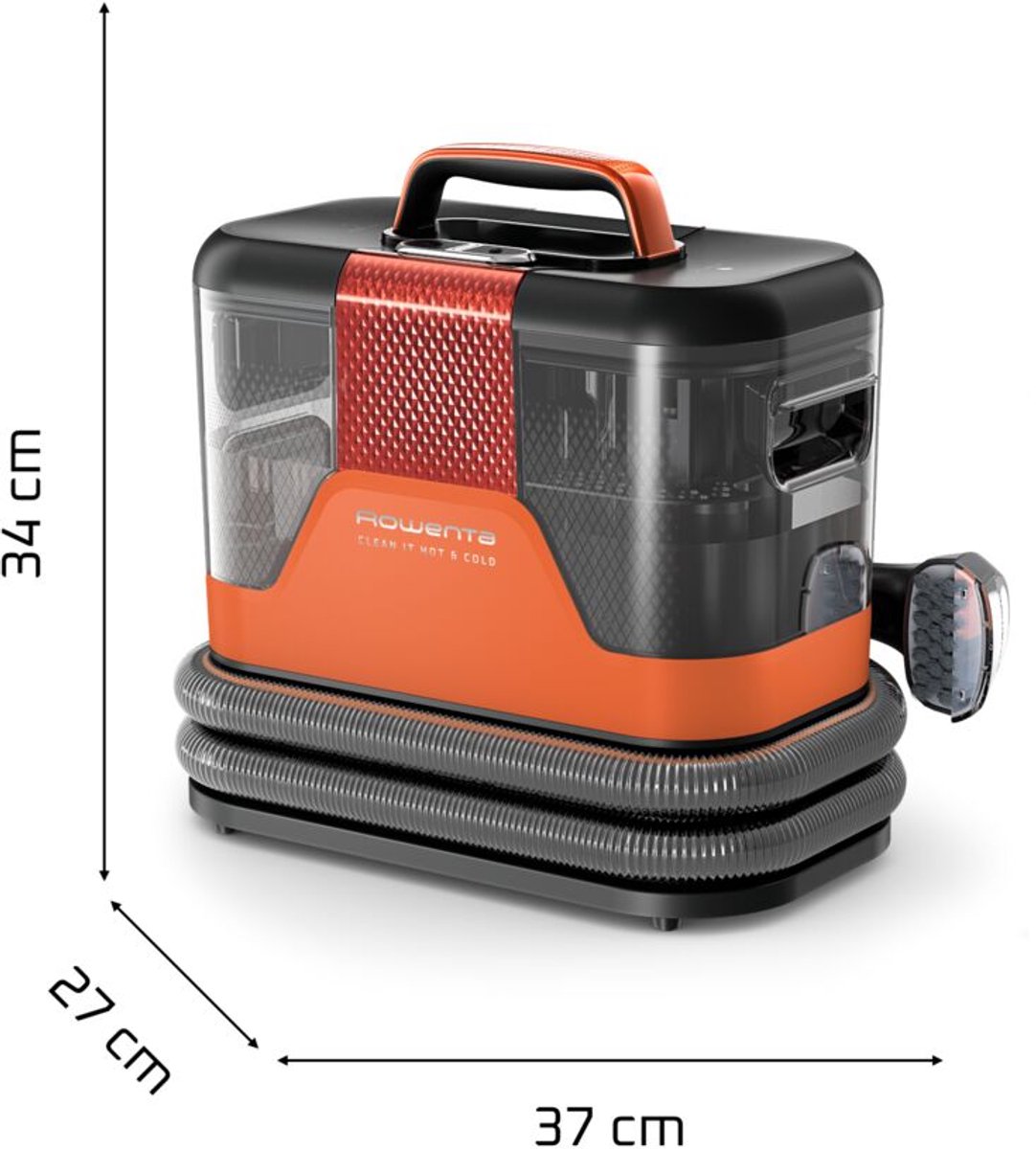 Rowenta Clean-it Hot & Cold IN7011 - Vlekkenreiniger - Verwisselbare Opzetstukken - Geschikt voor Tapijten - 1150W