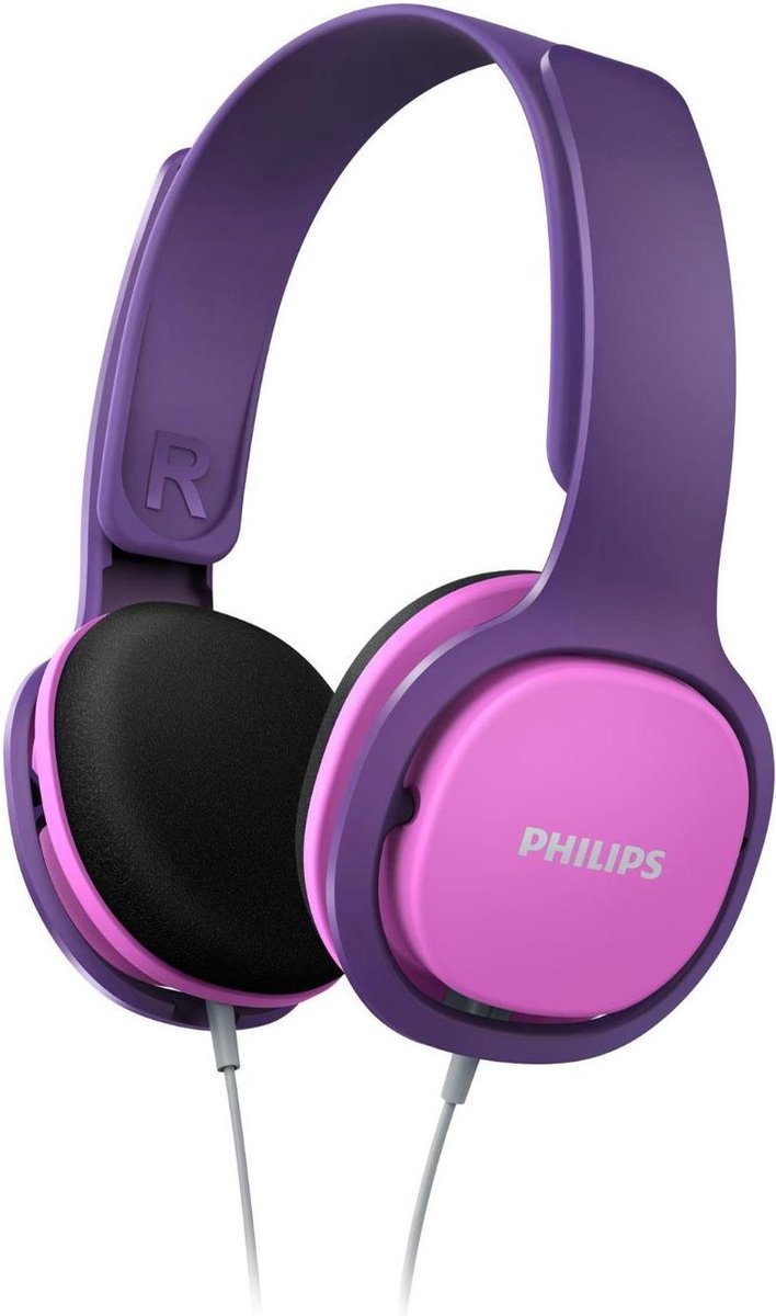 koptelefoon, over-ear, bedrade koptelefoon, paars, Philips