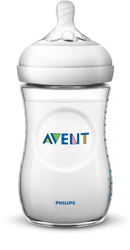 Philips Avent Natural babyfles - SCF033/27 babyfles (1m+) voor langzame toevoer