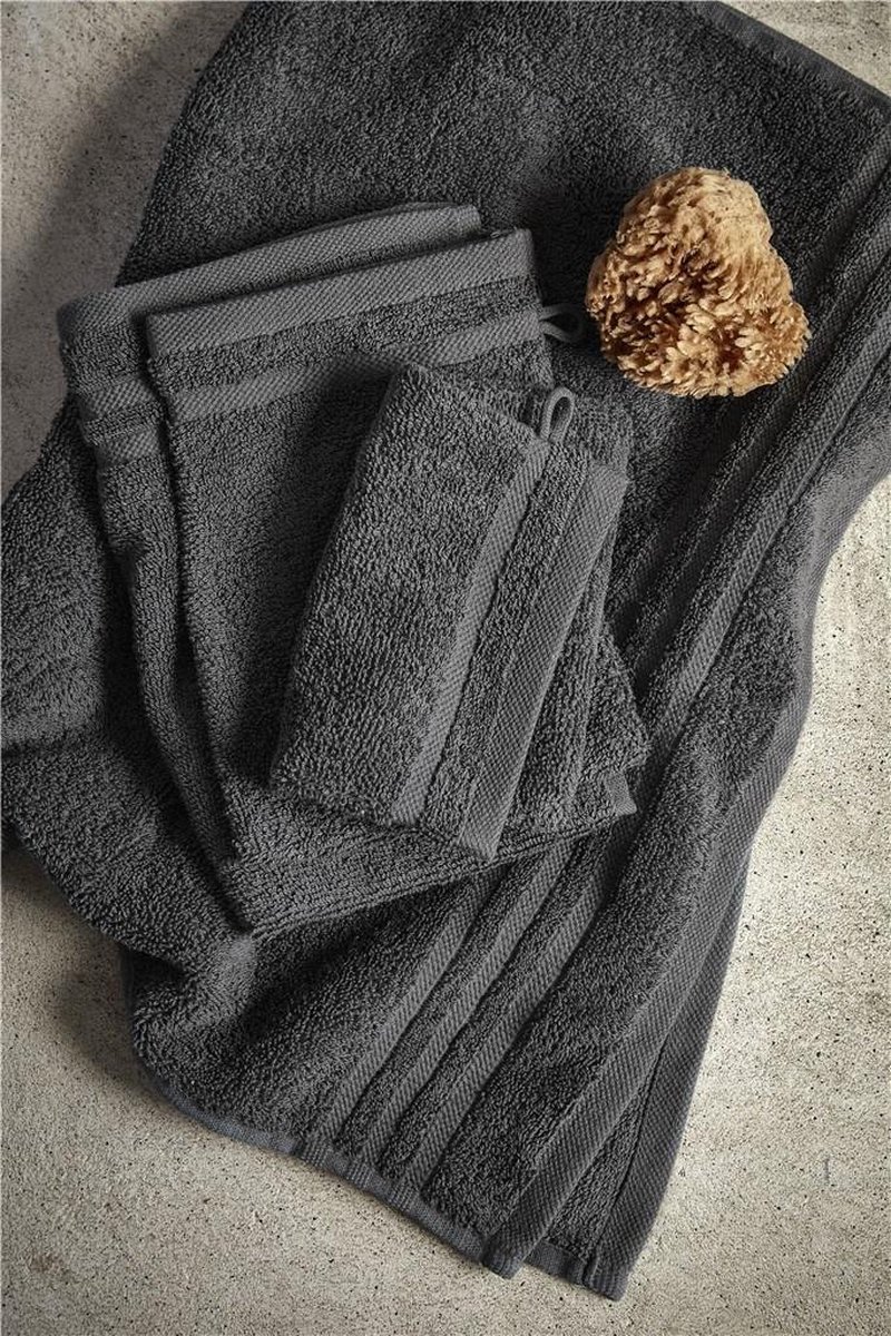 Byrklund Badlaken Bath Basics - 70x140 - 100% Katoen - Antraciet