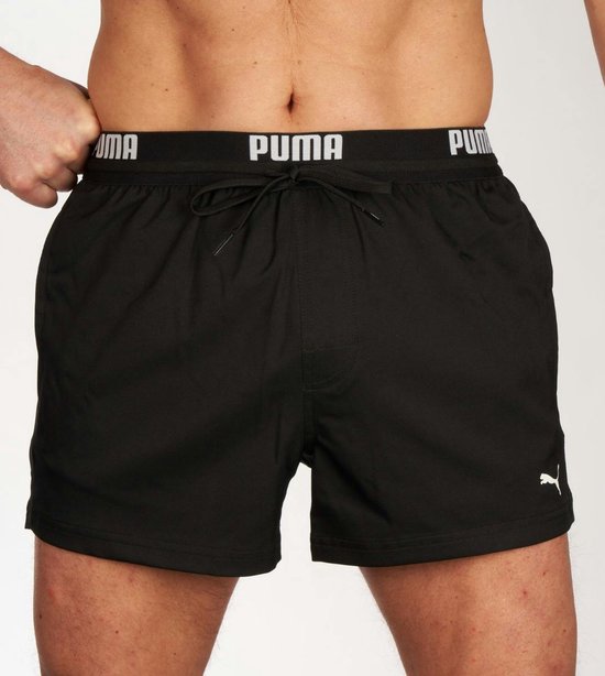 PUMA - Maat XXL - Swim Logo Short Heren Zwembroek - zwart