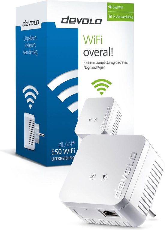 devolo dLAN 550 WiFi - Powerline Adapter - 1-pack - NL