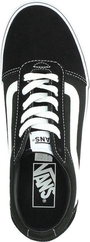 Vans Ward Suede/Canvas Dames Sneakers - 40 - Black/White