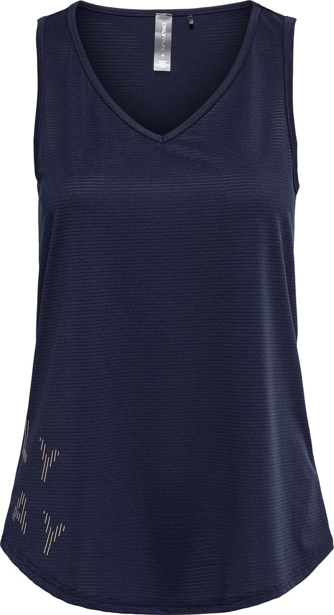 Only Play Miley Mouwloze Sporttop met V-hals - Maritime Blue - Maat XS