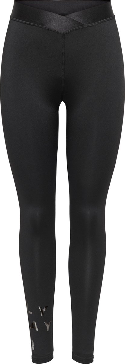 broek, legging, zwart, stretch, middelzwaar