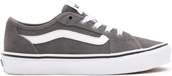 sneaker, canvas, grijs, lows, witte zool