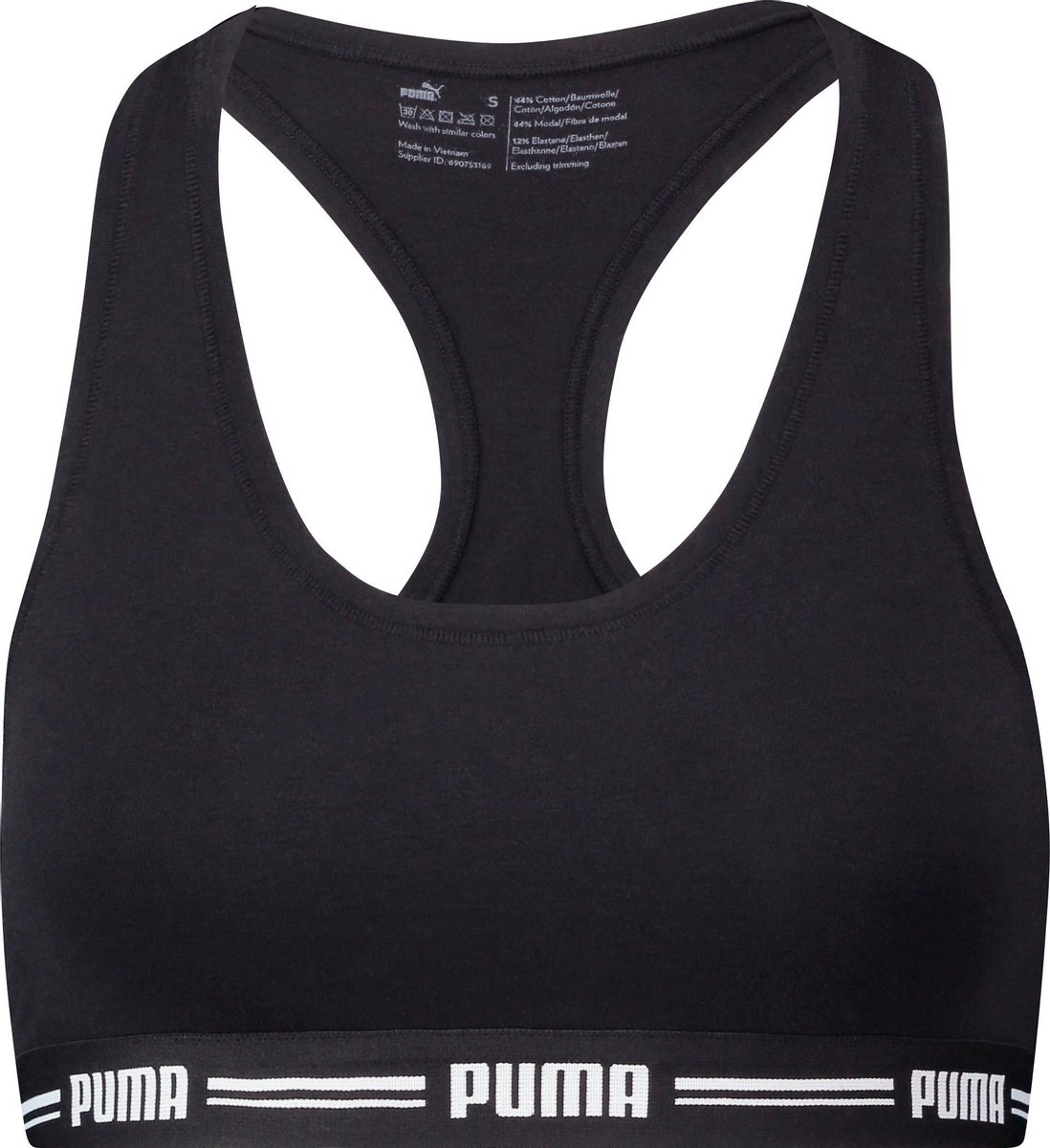 sports-bra, zwart, bande-broek?, stretch, logo-band