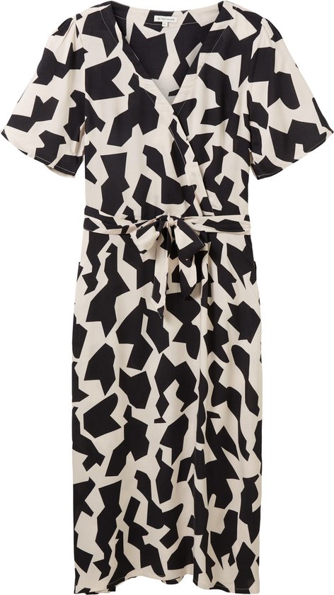 TOM TAILOR maat 38 printed dress with wrap Dames Jurk