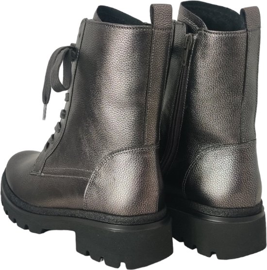 Gabor - maat 38 - Veterboots zilver Leer