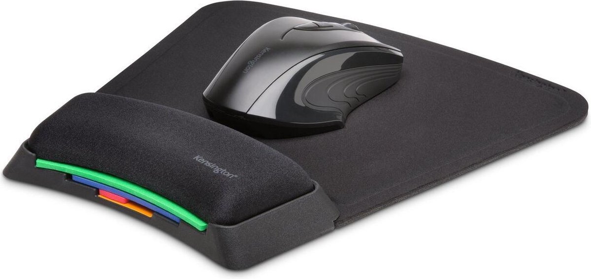 Kensington SmartFit™ Verstelbare Muismat met Polssteun - Zwart