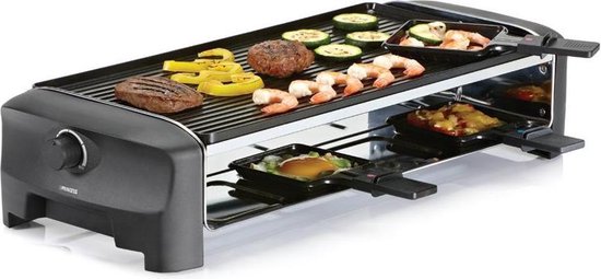 Princess Gourmetstel 162840 - Raclette Grill and Teppanyaki Party - 8 personen