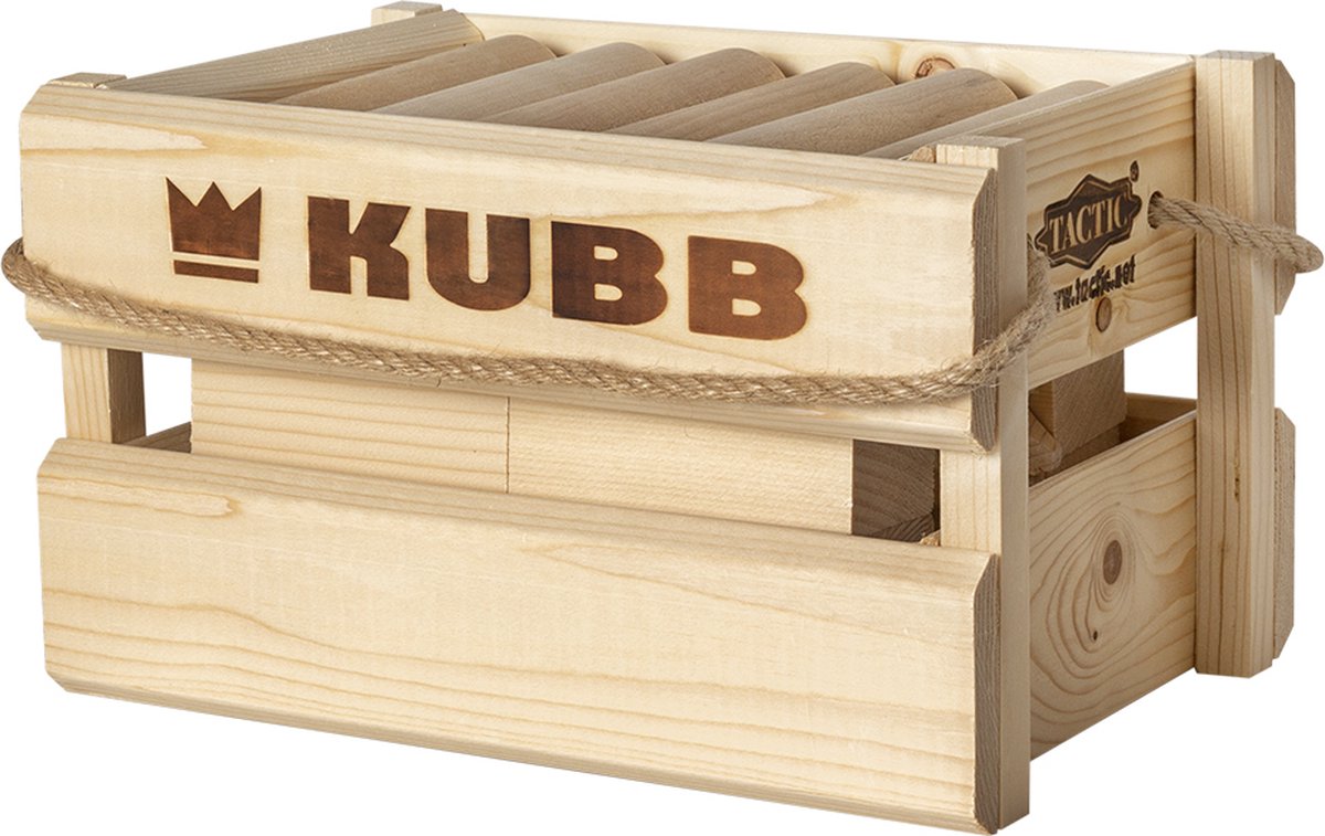 Tactic - Kubb - Zweeds houten werpspel in houten krat
