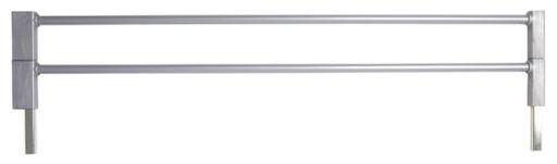 BabyDan Premiergate verlengdeel 14 cm metaal - Zilver