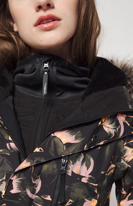 O'Neill Zeolite Jacket Dames Ski jas - Maat XS - Black Aop