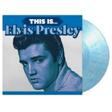vinyl, album, Elvis Presley, blauwe hoes, vinylplaat
